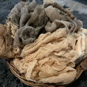 Large bundle of cheesecloth